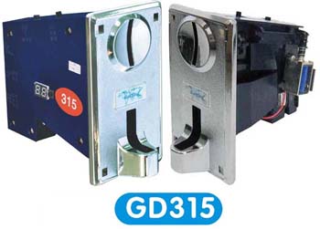 GD315 coin selector validators, 3 coin value acceptance